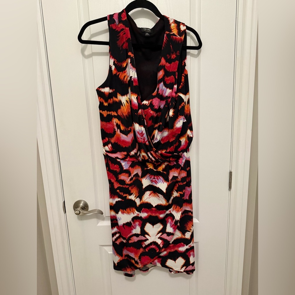 Nicole miller Stylish Multicolor Sleeveless Dress